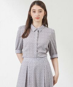 AMACA / アマカ シャツ・ブラウス | ビットプリント幾何ブラウス