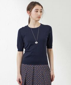 AMACA / アマカ ニット・セーター | コットンシルクプルオーバーニット