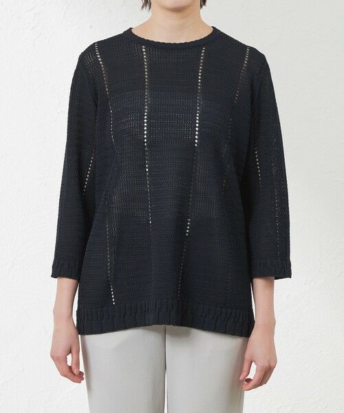 AMACA / アマカ ニット・セーター | ケーブル柄Aラインチュニックニット | 詳細3