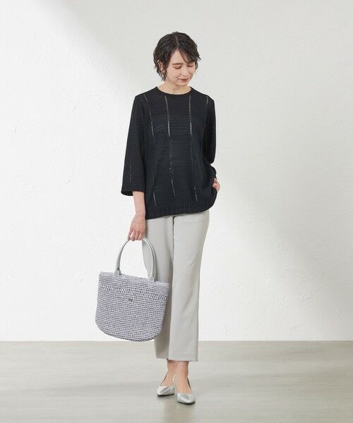 AMACA / アマカ ニット・セーター | ケーブル柄Aラインチュニックニット | 詳細2