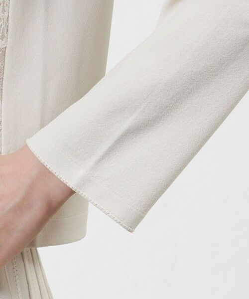 AMACA / アマカ ニット・セーター | 【Anniversary Piece】ライトレーヨンストレッチレース付ニットカーディガン | 詳細6