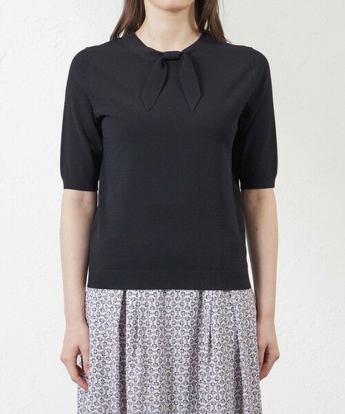 AMACA / アマカ ニット・セーター | ライトレーヨンストレッチリボンニットプルオーバー | 詳細3