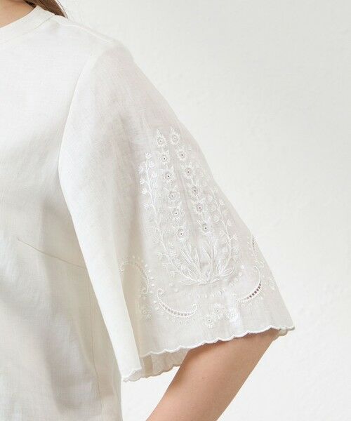 AMACA / アマカ シャツ・ブラウス | 【Anniversary Piece】リネンボイルエンブロイブラウス | 詳細5