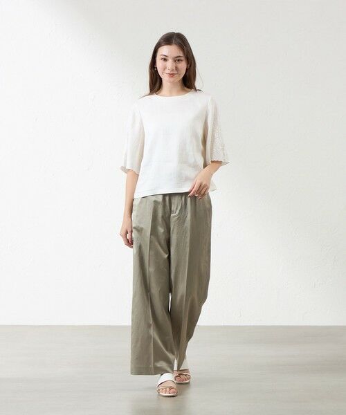 AMACA / アマカ シャツ・ブラウス | 【Anniversary Piece】リネンボイルエンブロイブラウス | 詳細1