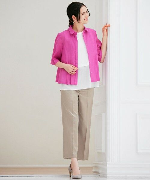 AMACA / アマカ シャツ・ブラウス | シルキーローンショートシャツ | 詳細1