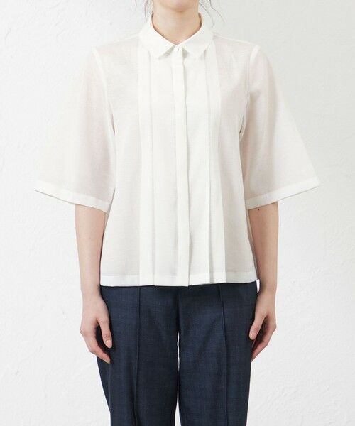 AMACA / アマカ シャツ・ブラウス | シルキーローンショートシャツ | 詳細5