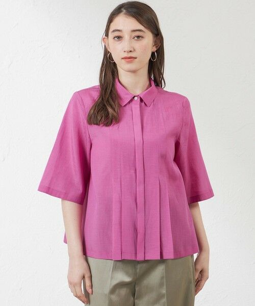 AMACA / アマカ シャツ・ブラウス | シルキーローンショートシャツ | 詳細12