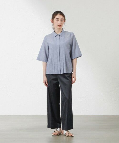 AMACA / アマカ シャツ・ブラウス | 【WEB・一部店舗限定】シルキーローンショートシャツ | 詳細1