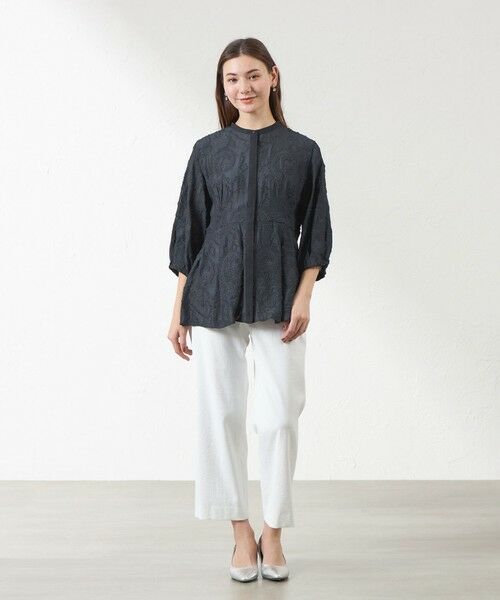 AMACA / アマカ シャツ・ブラウス | カットジャガードタックブラウス | 詳細3