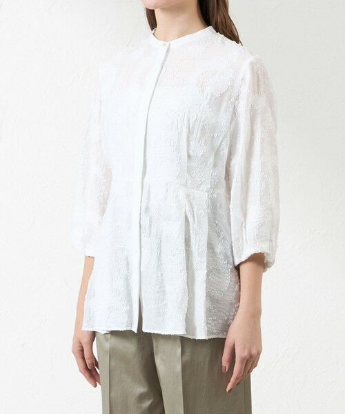 AMACA / アマカ シャツ・ブラウス | カットジャガードタックブラウス | 詳細5