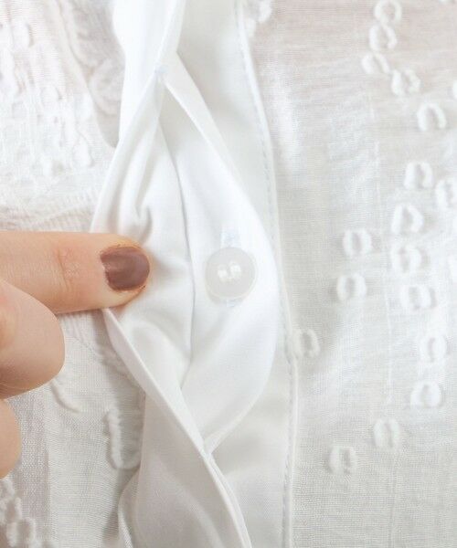 AMACA / アマカ シャツ・ブラウス | カットジャガードタックブラウス | 詳細8