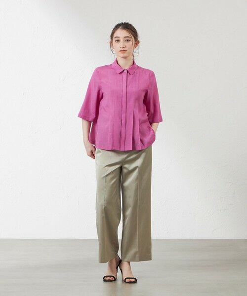 AMACA / アマカ その他パンツ | コンパクトサテン ドロストパンツ | 詳細4