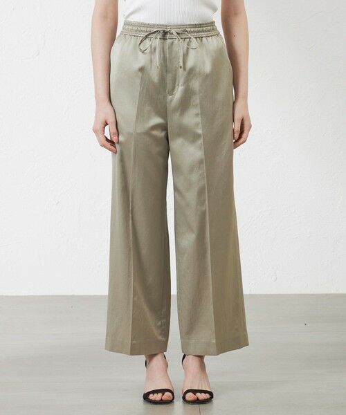 AMACA / アマカ その他パンツ | コンパクトサテン ドロストパンツ | 詳細5