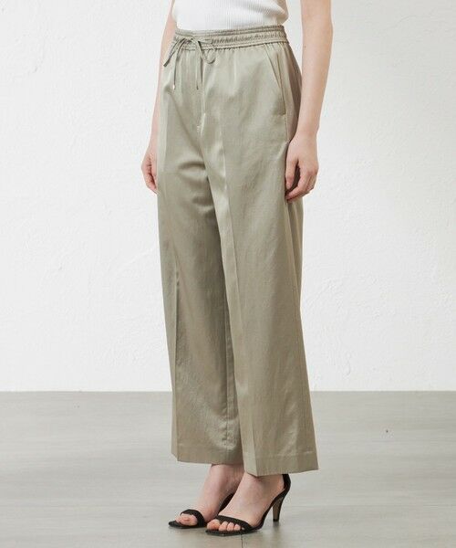 AMACA / アマカ その他パンツ | コンパクトサテン ドロストパンツ | 詳細6