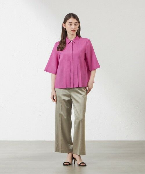 AMACA / アマカ その他パンツ | コンパクトサテン ドロストパンツ | 詳細3