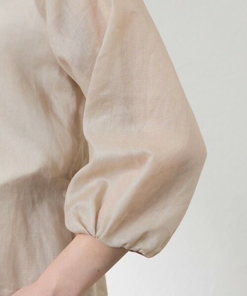 AMACA / アマカ ノーカラージャケット | ポリエステルオーガンジーブルゾン | 詳細8