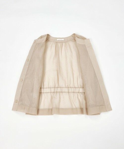 AMACA / アマカ ノーカラージャケット | ポリエステルオーガンジーブルゾン | 詳細11