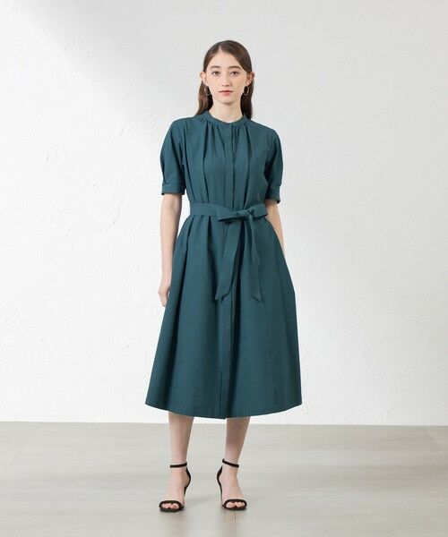 AMACA / アマカ ロング・マキシ丈ワンピース | ポリエステルコットンサッカーワンピース | 詳細3