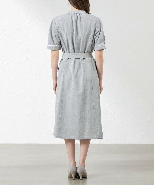 AMACA / アマカ ロング・マキシ丈ワンピース | ポリエステルコットンサッカーワンピース | 詳細6