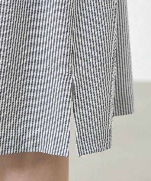 AMACA / アマカ ロング・マキシ丈ワンピース | ポリエステルコットンサッカーワンピース | 詳細9