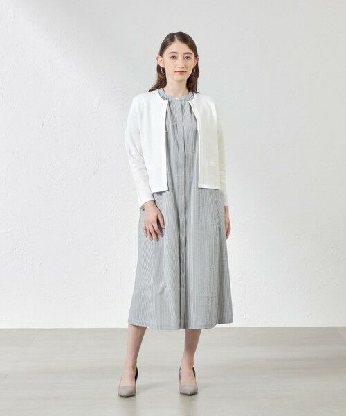 AMACA / アマカ ロング・マキシ丈ワンピース | ポリエステルコットンサッカーワンピース | 詳細2