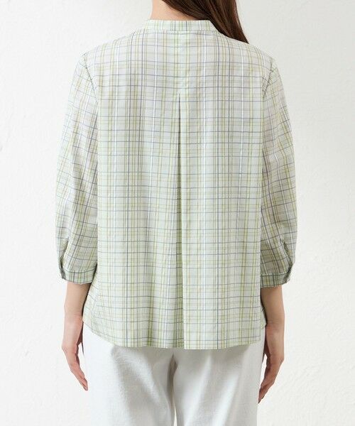 AMACA / アマカ シャツ・ブラウス | レオファインチェック　スタンドカラーシャツ | 詳細7