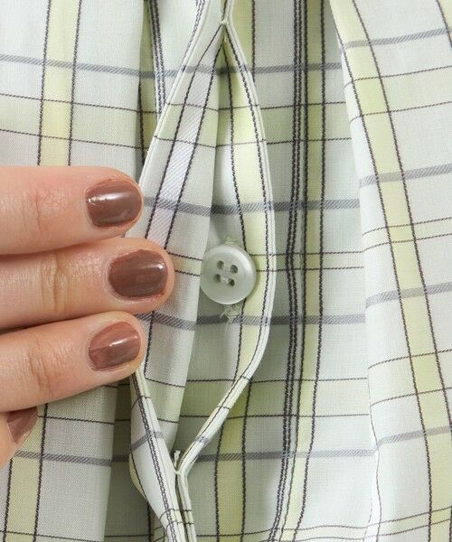 AMACA / アマカ シャツ・ブラウス | レオファインチェック　スタンドカラーシャツ | 詳細9