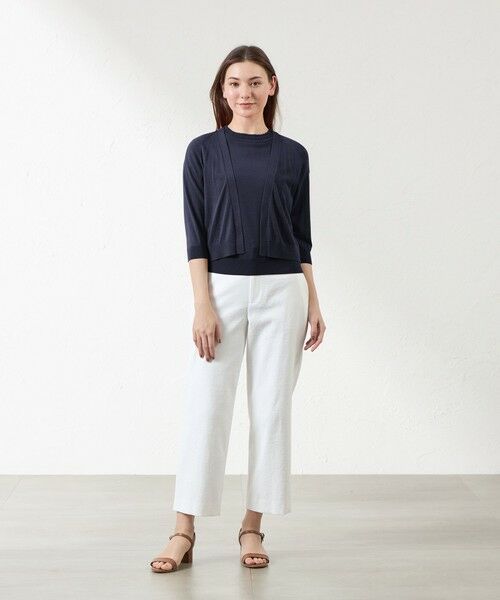 AMACA / アマカ ニット・セーター | シャイニーコットン混ボレロ | 詳細3