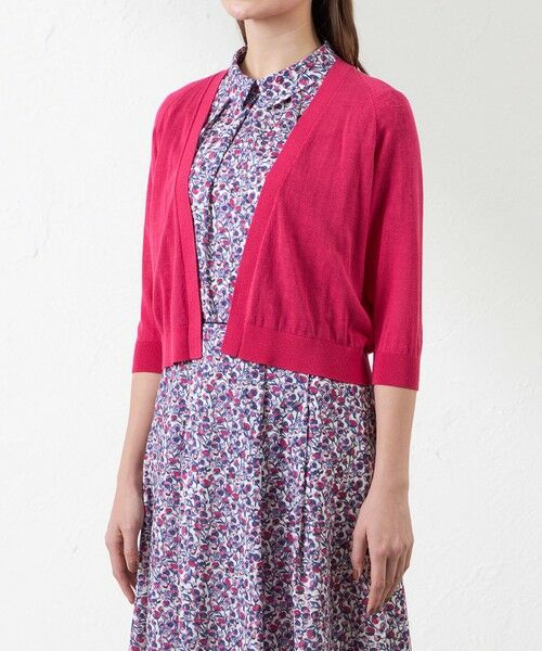 AMACA / アマカ ニット・セーター | シャイニーコットン混ボレロ | 詳細6