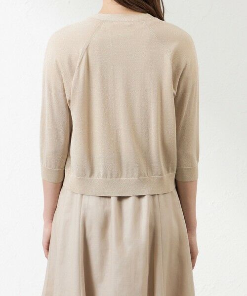 AMACA / アマカ ニット・セーター | シャイニーコットン混ラメボレロ | 詳細4