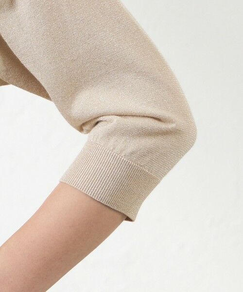 AMACA / アマカ ニット・セーター | シャイニーコットン混ラメボレロ | 詳細5