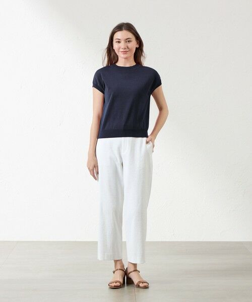 AMACA / アマカ ニット・セーター | シャイニーコットン混プルオーバー | 詳細3