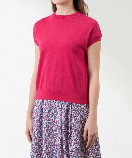 AMACA / アマカ ニット・セーター | シャイニーコットン混プルオーバー | 詳細6