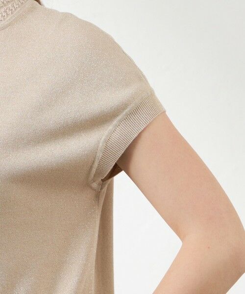 AMACA / アマカ ニット・セーター | シャイニーコットン混ラメプルオーバー | 詳細5