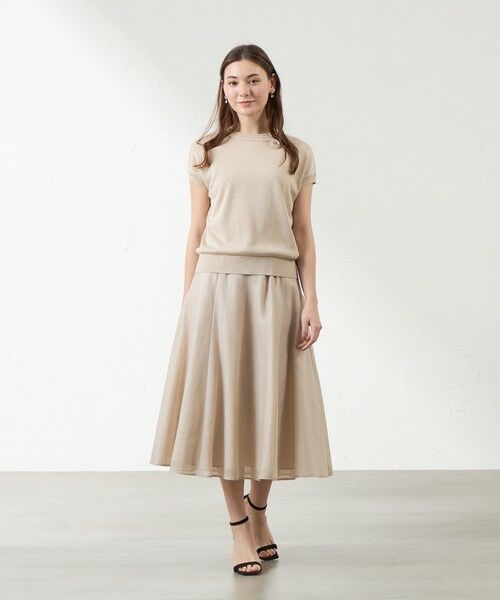 AMACA / アマカ ニット・セーター | シャイニーコットン混ラメプルオーバー | 詳細1