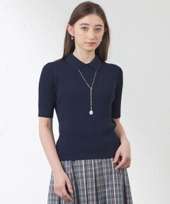 AMACA / アマカ ニット・セーター | ブライトレーヨンニットポロ