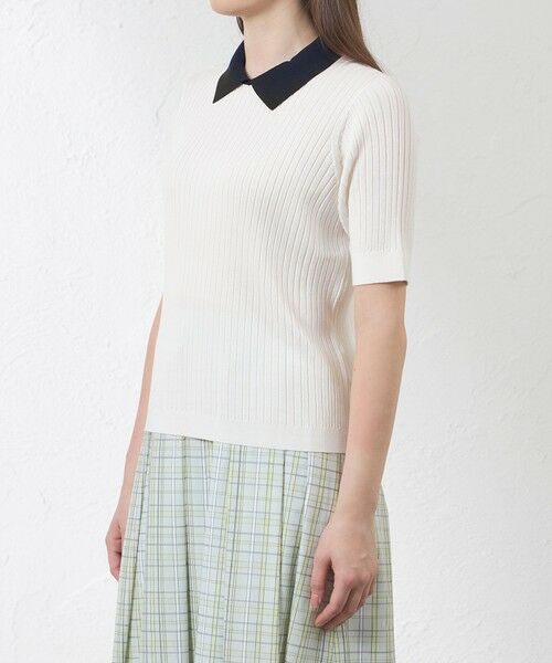 AMACA / アマカ ニット・セーター | ブライトレーヨンニットポロ | 詳細4