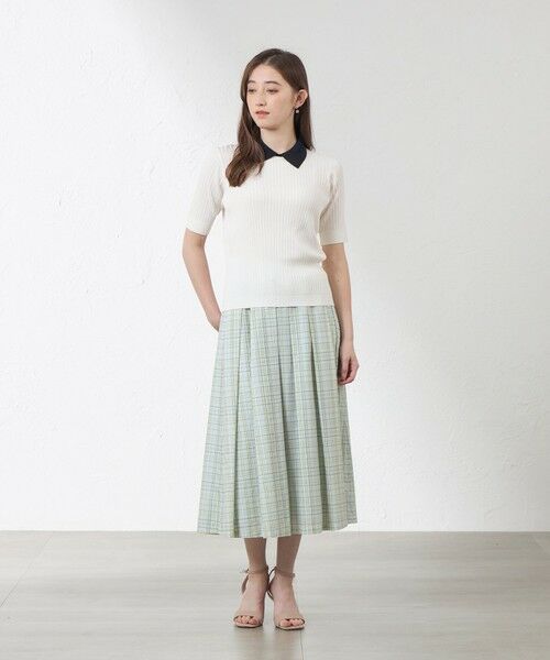 AMACA / アマカ ニット・セーター | ブライトレーヨンニットポロ | 詳細1