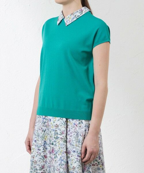 AMACA / アマカ ニット・セーター | 【Anniversary Piece】ブライトレーヨン襟付きプルオーバー | 詳細6