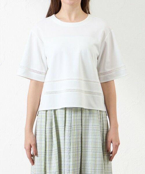 AMACA / アマカ カットソー | レース切り替え半袖Tシャツ | 詳細5