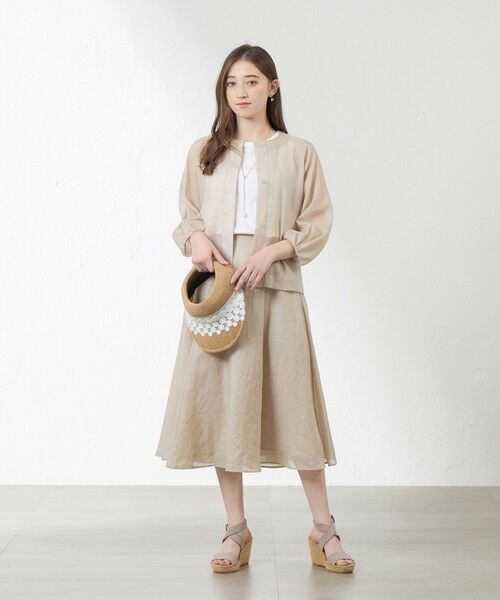 AMACA / アマカ ロング・マキシ丈スカート | ポリエステルオーガンジーフリルスカート | 詳細2