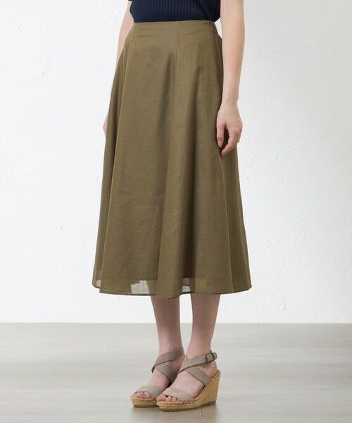 AMACA / アマカ ロング・マキシ丈スカート | 【WEB・一部店舗限定】ポリエステルオーガンジーフリルスカート | 詳細3