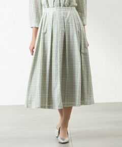 AMACA / アマカ ロング・マキシ丈スカート | レオファインチェック　タックスカート