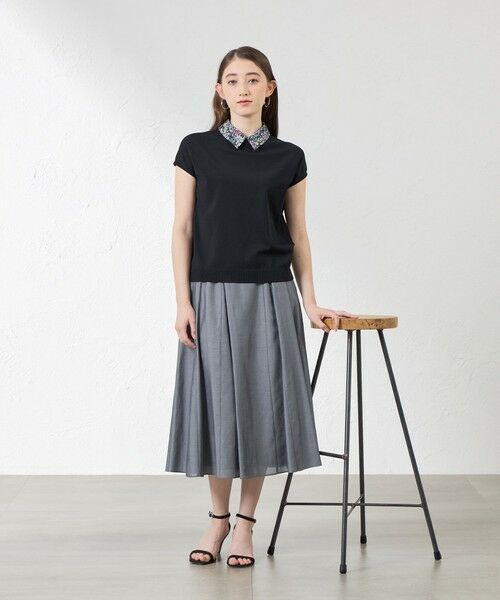 AMACA / アマカ ロング・マキシ丈スカート | シャルマンダンガリーフレアスカート | 詳細1