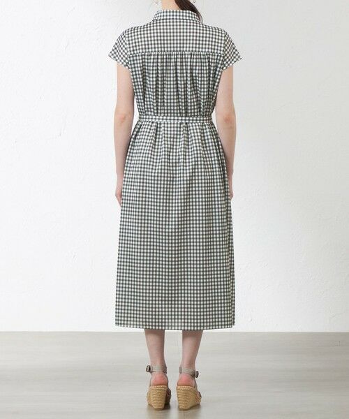 AMACA / アマカ ロング・マキシ丈ワンピース | ギンガムプリントシャツワンピース | 詳細4