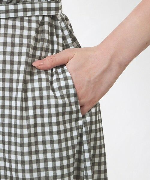 AMACA / アマカ ロング・マキシ丈ワンピース | ギンガムプリントシャツワンピース | 詳細5