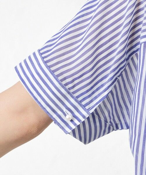 AMACA / アマカ シャツ・ブラウス | ストライプスタンドカラーブラウス | 詳細7