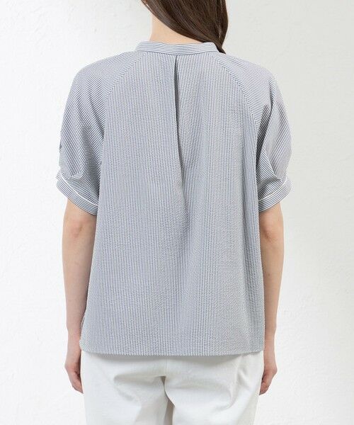 AMACA / アマカ シャツ・ブラウス | ポリエステルコットンサッカーブラウス | 詳細5