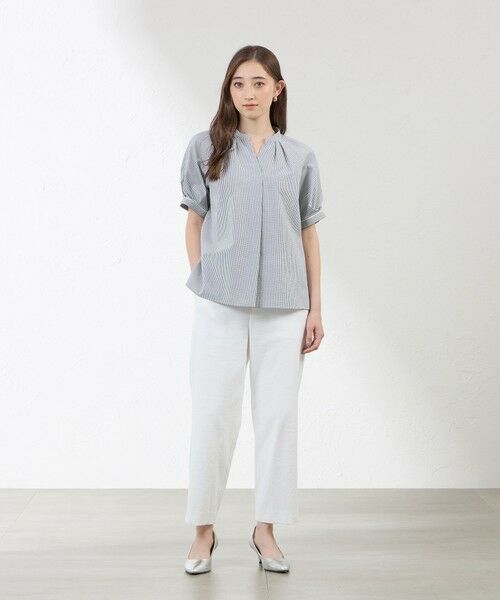 AMACA / アマカ シャツ・ブラウス | ポリエステルコットンサッカーブラウス | 詳細2