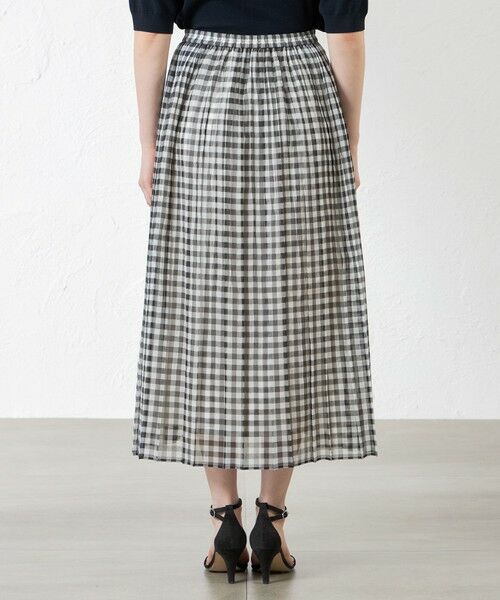 AMACA / アマカ ロング・マキシ丈スカート | ギンガムプリーツシアースカート | 詳細5